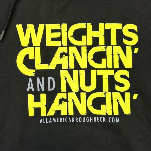 AAR All American Roughneck Men’s Pump Cover Hoodie Weightlifting Gym Size Small - Picture 2 of 10